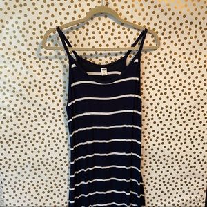 Navy midi dress